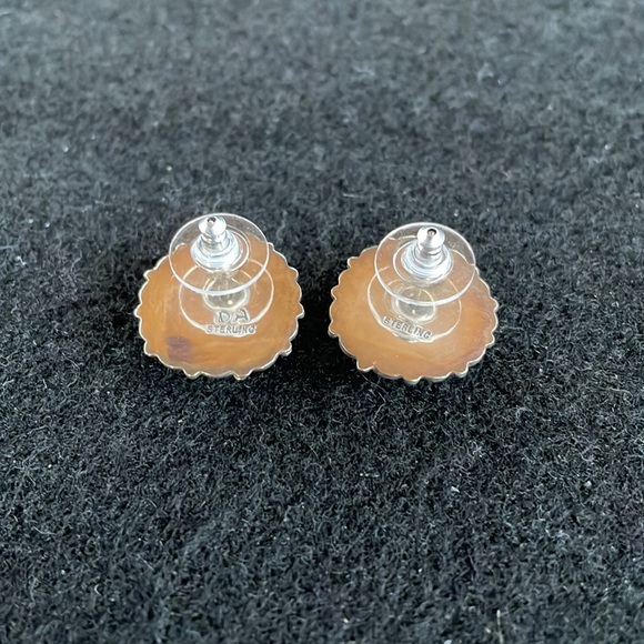 Turquoise & Sterling Earrings - Picture 4 of 5